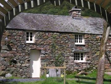 Wallabarrow Camping Barn. barn through seat